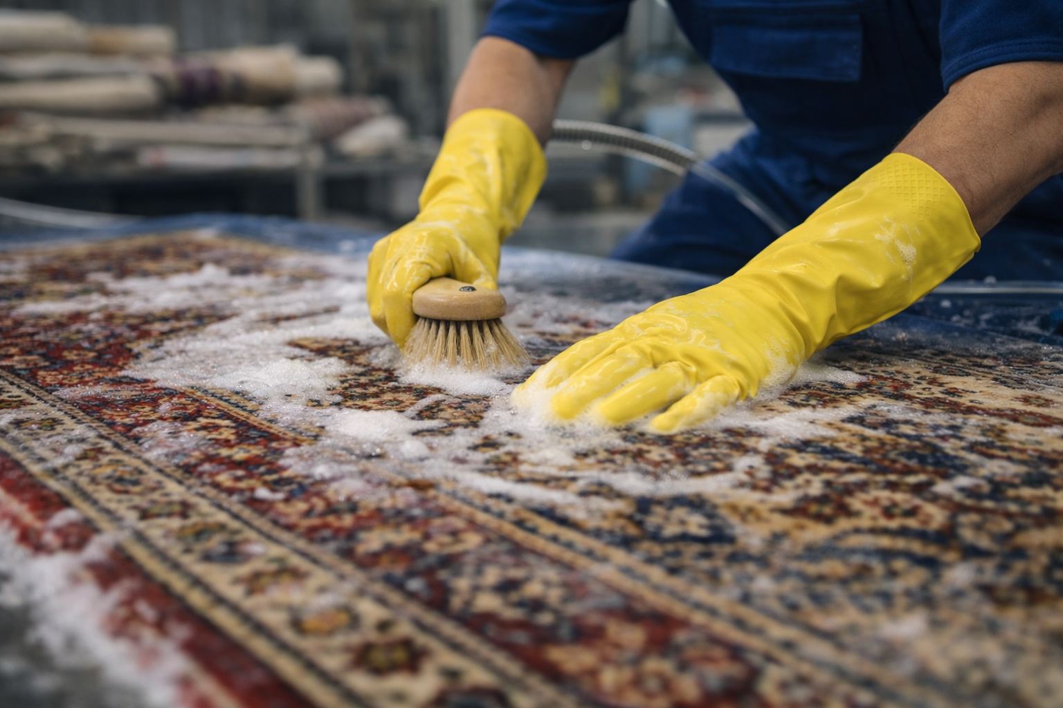 El dokuması halı bakımı